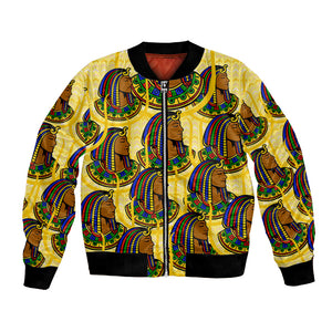 Personalized Daughters Of Isis Bomber Jacket Ancient Egyptian Goddess Pharaoh