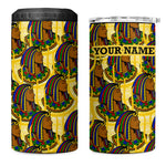 Personalized Daughters Of Isis 4 in 1 Can Cooler Tumbler Ancient Egyptian Goddess Pharaoh