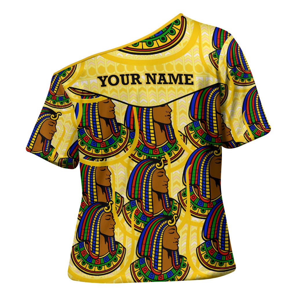 Personalized Daughters Of Isis Cross Shoulder Shirt Ancient Egyptian Goddess Pharaoh