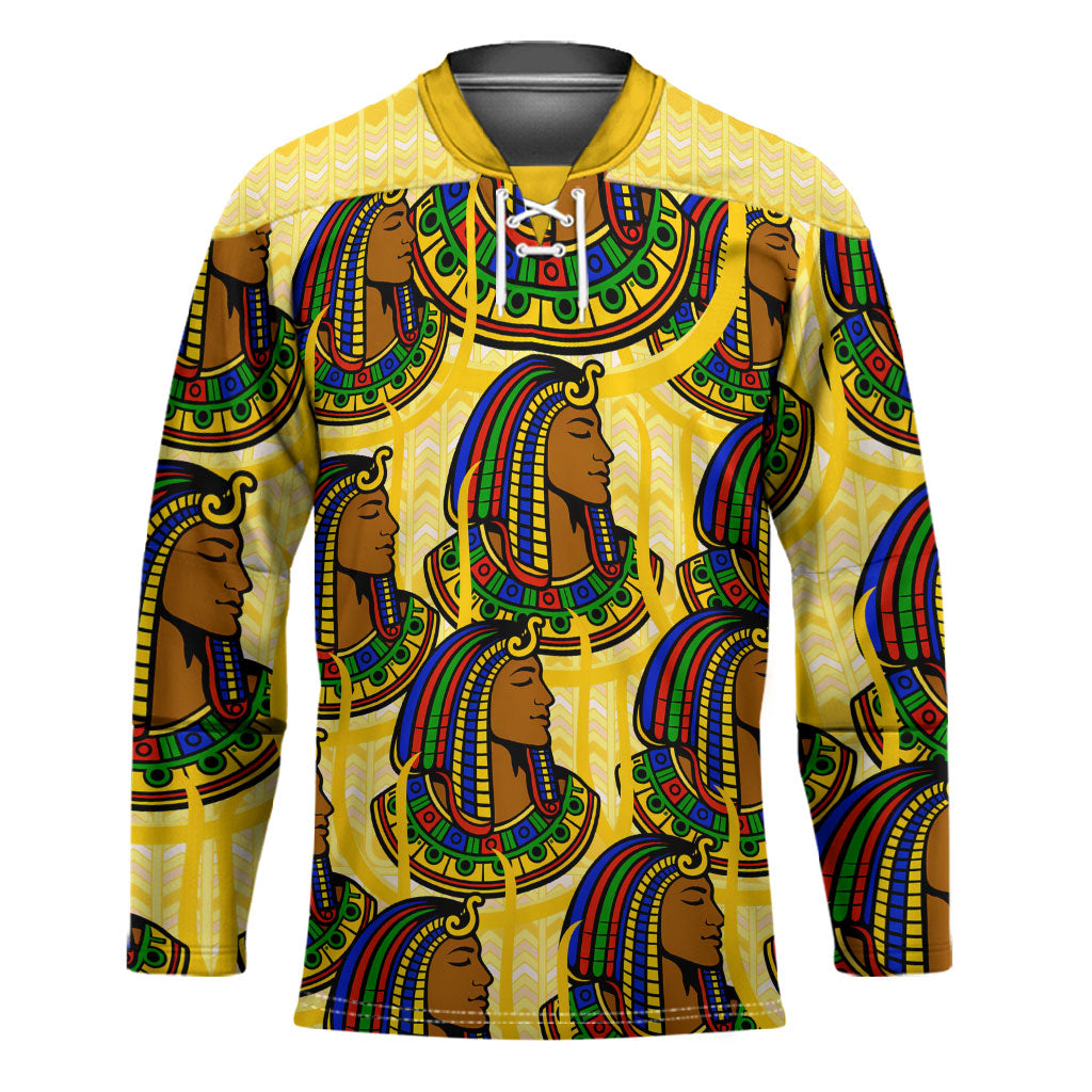 Personalized Daughters Of Isis Hockey Jersey Ancient Egyptian Goddess Pharaoh