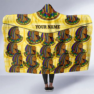 Personalized Daughters Of Isis Hooded Blanket Ancient Egyptian Goddess Pharaoh