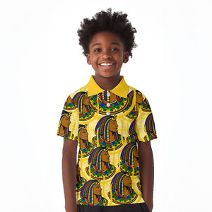 Personalized Daughters Of Isis Kid Polo Shirt Ancient Egyptian Goddess Pharaoh