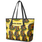 Personalized Daughters Of Isis Leather Tote Bag Ancient Egyptian Goddess Pharaoh