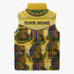 Personalized Daughters Of Isis Sleeveless Puffer Jacket Ancient Egyptian Goddess Pharaoh