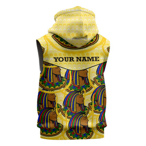 Personalized Daughters Of Isis Sleeveless Zip Hoodie Ancient Egyptian Goddess Pharaoh