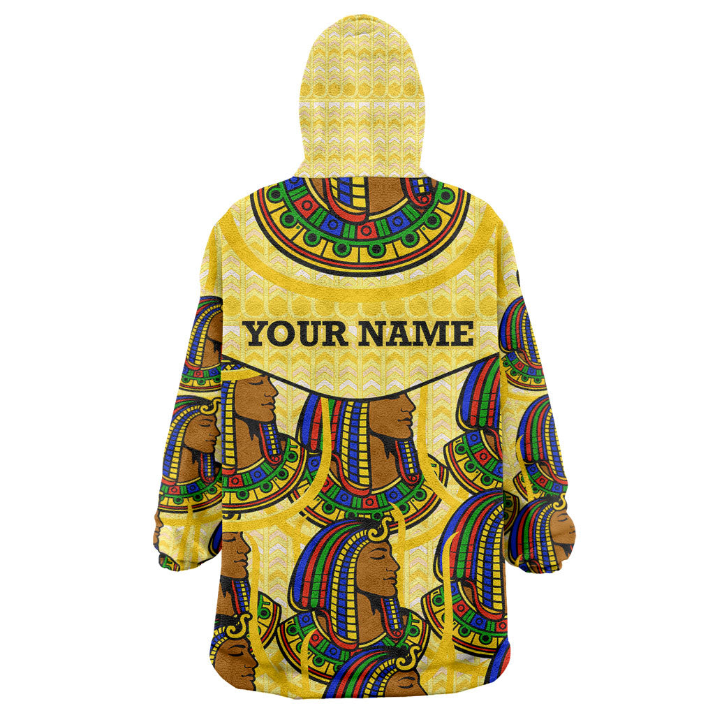 Personalized Daughters Of Isis Wearable Blanket Hoodie Ancient Egyptian Goddess Pharaoh