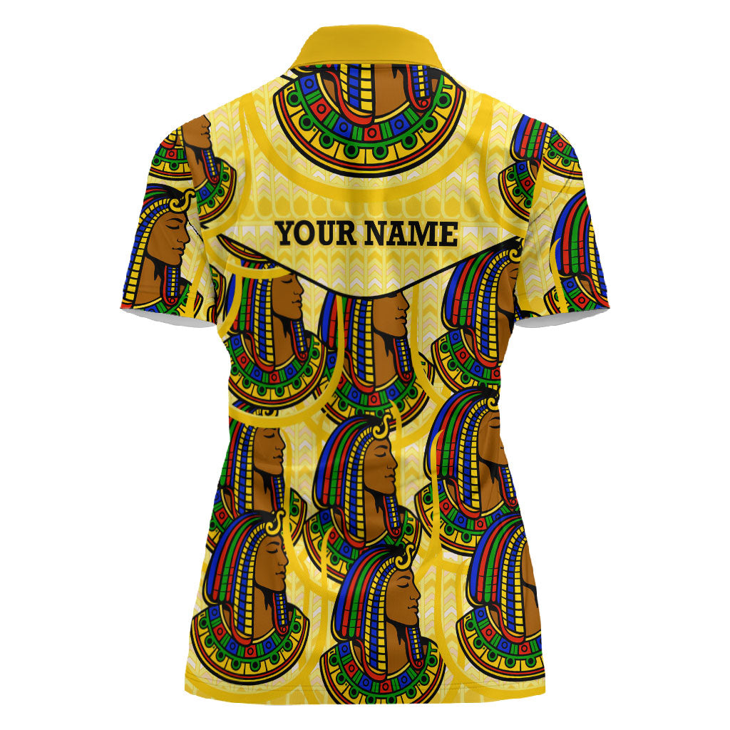 Personalized Daughters Of Isis Women Polo Shirt Ancient Egyptian Goddess Pharaoh