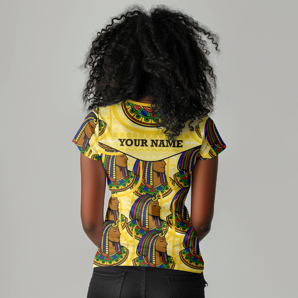 Personalized Daughters Of Isis Women V-Neck T-Shirt Ancient Egyptian Goddess Pharaoh