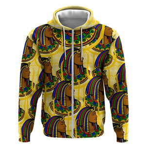 Personalized Daughters Of Isis Zip Hoodie Ancient Egyptian Goddess Pharaoh