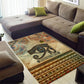 Daughters Of Isis Area Rug Eye Of Horus Ancient Egyptian Goddess - Vintage Parchment Art