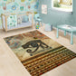 Daughters Of Isis Area Rug Eye Of Horus Ancient Egyptian Goddess - Vintage Parchment Art