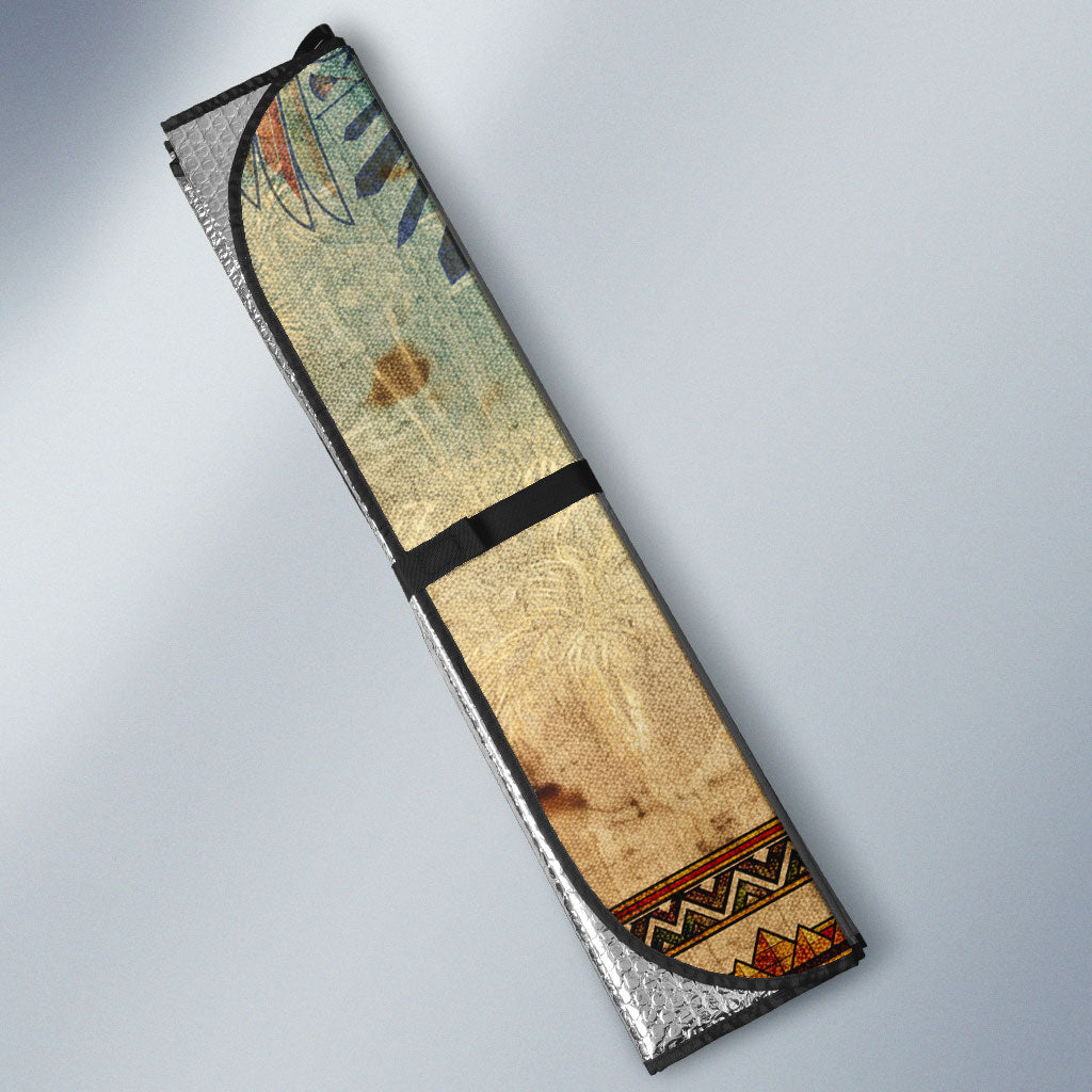 Daughters Of Isis Auto Sun Shade Eye Of Horus Ancient Egyptian Goddess - Vintage Parchment Art