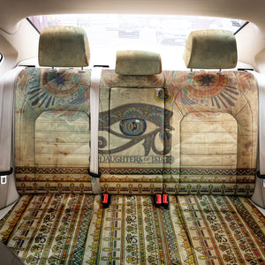 Daughters Of Isis Back Car Seat Cover Eye Of Horus Ancient Egyptian Goddess - Vintage Parchment Art