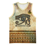 Daughters Of Isis Basketball Jersey Eye Of Horus Ancient Egyptian Goddess - Vintage Parchment Art