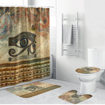 Daughters Of Isis Bathroom Set Eye Of Horus Ancient Egyptian Goddess - Vintage Parchment Art