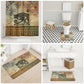Daughters Of Isis Bathroom Set Eye Of Horus Ancient Egyptian Goddess - Vintage Parchment Art