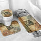 Daughters Of Isis Bathroom Set Eye Of Horus Ancient Egyptian Goddess - Vintage Parchment Art