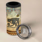 Daughters Of Isis 4 in 1 Can Cooler Tumbler Eye Of Horus Ancient Egyptian Goddess - Vintage Parchment Art