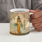 Daughters Of Isis Ceramic Mug Eye Of Horus Ancient Egyptian Goddess - Vintage Parchment Art