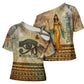 Daughters Of Isis Cross Shoulder Shirt Eye Of Horus Ancient Egyptian Goddess - Vintage Parchment Art