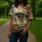 Daughters Of Isis Cross Shoulder Shirt Eye Of Horus Ancient Egyptian Goddess - Vintage Parchment Art