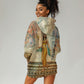Daughters Of Isis Hoodie Dress Eye Of Horus Ancient Egyptian Goddess - Vintage Parchment Art