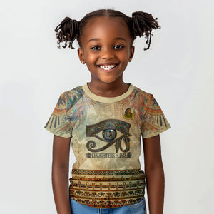 Daughters Of Isis Kid T shirt Eye Of Horus Ancient Egyptian Goddess - Vintage Parchment Art