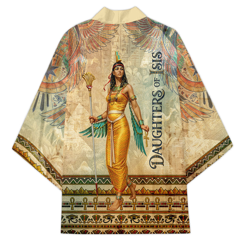 Daughters Of Isis Kimono Eye Of Horus Ancient Egyptian Goddess - Vintage Parchment Art
