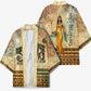 Daughters Of Isis Kimono Eye Of Horus Ancient Egyptian Goddess - Vintage Parchment Art