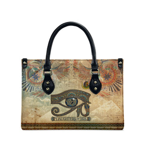 Daughters Of Isis Leather Bag Eye Of Horus Ancient Egyptian Goddess - Vintage Parchment Art