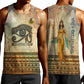 Daughters Of Isis Men Tank Top Eye Of Horus Ancient Egyptian Goddess - Vintage Parchment Art