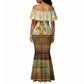 Daughters Of Isis Mermaid Dress Eye Of Horus Ancient Egyptian Goddess - Vintage Parchment Art