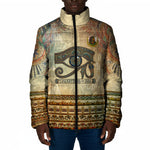 Daughters Of Isis Padded Jacket Eye Of Horus Ancient Egyptian Goddess - Vintage Parchment Art