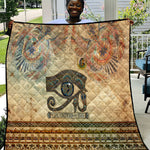 Daughters Of Isis Quilt Eye Of Horus Ancient Egyptian Goddess - Vintage Parchment Art