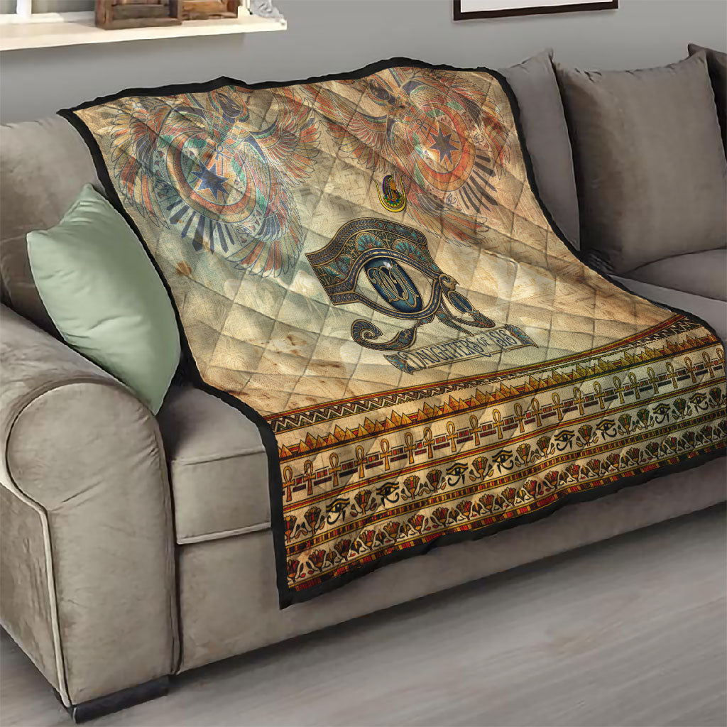 Daughters Of Isis Quilt Eye Of Horus Ancient Egyptian Goddess - Vintage Parchment Art
