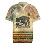 Daughters Of Isis Rugby Jersey Eye Of Horus Ancient Egyptian Goddess - Vintage Parchment Art