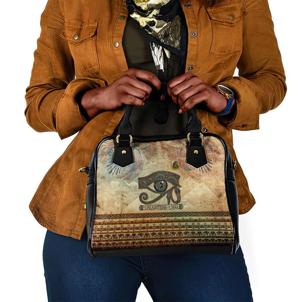 Daughters Of Isis Shoulder Handbag Eye Of Horus Ancient Egyptian Goddess - Vintage Parchment Art