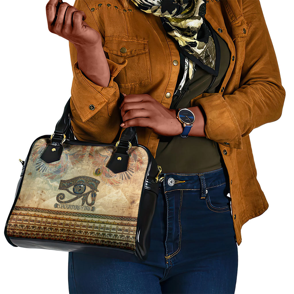 Daughters Of Isis Shoulder Handbag Eye Of Horus Ancient Egyptian Goddess - Vintage Parchment Art