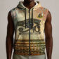 Daughters Of Isis Sleeveless Zip Hoodie Eye Of Horus Ancient Egyptian Goddess - Vintage Parchment Art