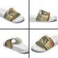 Daughters Of Isis Slide Sandals Eye Of Horus Ancient Egyptian Goddess - Vintage Parchment Art