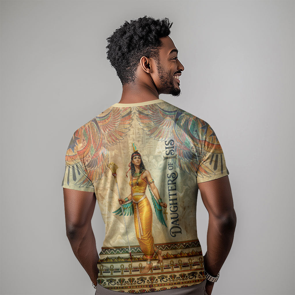 Daughters Of Isis T shirt Eye Of Horus Ancient Egyptian Goddess - Vintage Parchment Art