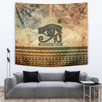 Daughters Of Isis Tapestry Eye Of Horus Ancient Egyptian Goddess - Vintage Parchment Art