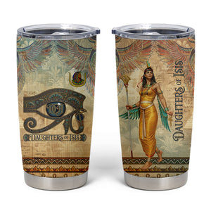 Daughters Of Isis Tumbler Cup Eye Of Horus Ancient Egyptian Goddess - Vintage Parchment Art