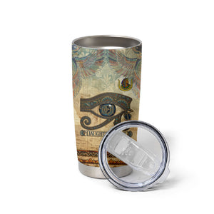 Daughters Of Isis Tumbler Cup Eye Of Horus Ancient Egyptian Goddess - Vintage Parchment Art