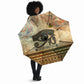 Daughters Of Isis Umbrella Eye Of Horus Ancient Egyptian Goddess - Vintage Parchment Art