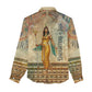 Daughters Of Isis Women Casual Shirt Eye Of Horus Ancient Egyptian Goddess - Vintage Parchment Art