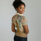 Daughters Of Isis Women Polo Shirt Eye Of Horus Ancient Egyptian Goddess - Vintage Parchment Art