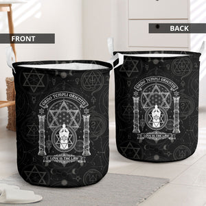 Ordo Templi Orientis Occult Symbolism Laundry Basket Esoteric Alchemy Sacred Geometry Black