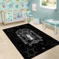Ordo Templi Orientis Occult Symbolism Area Rug Esoteric Alchemy Sacred Geometry Black