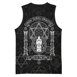 Ordo Templi Orientis Occult Symbolism Basketball Jersey Esoteric Alchemy Sacred Geometry Black